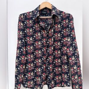 THE KOOPLES Autumnal Bouquet Print Regular Fit Shirt